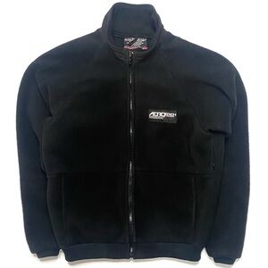 Vintage Aerostich Ridewear 300 Series Black Zip Up Polartec Fleece Jacket USA M